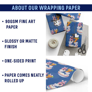 Funny Easter Day Bunny 67 Six Seven Meme Wrapping Paper Roll TS11 Print Your Wear