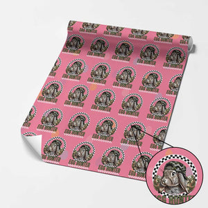 Funny Easter Day Egg Hunter Wrapping Paper Roll Bunny Hunting Camo Egg TS11 Pink Print Your Wear