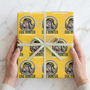 Funny Easter Day Egg Hunter Wrapping Paper Roll Bunny Hunting Camo Egg TS11 Yellow Print Your Wear