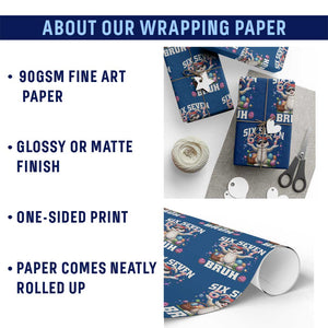 Funny Easter Day Six Seven Bruh Wrapping Paper Roll 67 Bunny Easter Eggs TS11 Print Your Wear