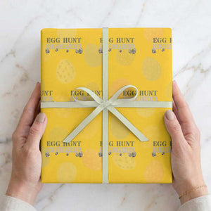 Funny Easter Egg Hunt Supervisor Wrapping Paper Roll Camouflage Camo Egg Hunting Easter Day TS11 Yellow Print Your Wear