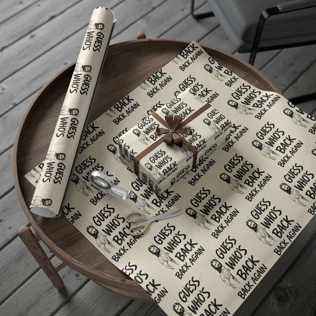 Funny Easter Jesus Wrapping Paper Roll Guess Who's Back Back Again TS14 Beige Print Your Wear