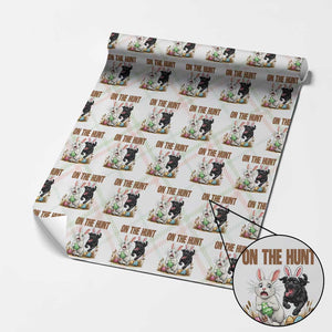 Funny Easter Labrador Bunny Ears Wrapping Paper Roll On The Hunt TS12 Christmas Plaid Print Your Wear