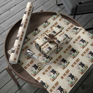 Funny Easter Labrador Bunny Ears Wrapping Paper Roll On The Hunt TS12 Beige Print Your Wear