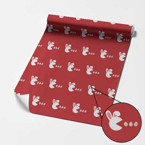 Funny Easter Wrapping Paper Roll Bunny Gamer Egg Hunter TS14 Red Print Your Wear