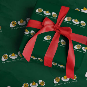 Funny Easter Wrapping Paper Roll You Know Why Im Here TS10 Green Print Your Wear