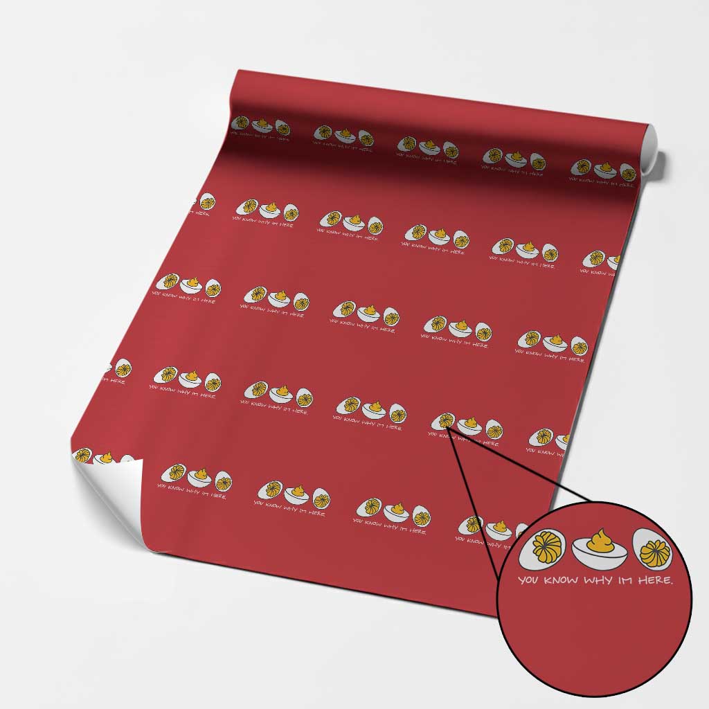 Funny Easter Wrapping Paper Roll You Know Why Im Here TS10 Red Print Your Wear