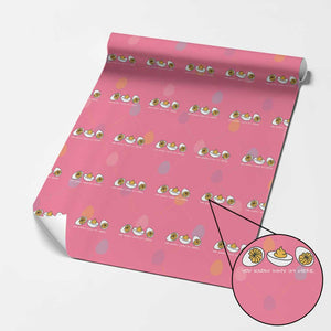 Funny Easter Wrapping Paper Roll You Know Why Im Here TS10 Pink Print Your Wear
