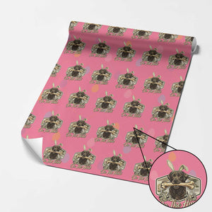 Funny Egg Hunter Wrapping Paper Roll On The Hunt Camo Easter Labrador Dog TS11 Pink Print Your Wear