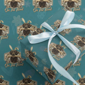 Funny Egg Hunter Wrapping Paper Roll On The Hunt Camo Easter Labrador Dog TS11 Teal Print Your Wear