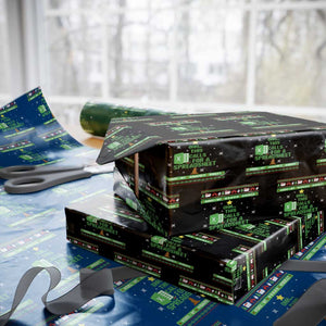 Funny Excel Christmas Tree Wrapping Paper Roll This Calls for a Spreadsheet Xmas DIV0 Errors TS02 Black Print Your Wear