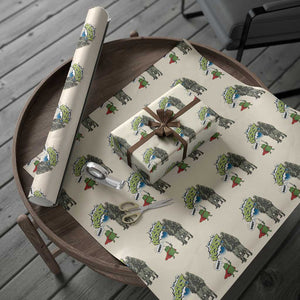Funny Frog Protest Comic Graphic Wrapping Paper Roll Ribbit Resist Stand Against TS02 Beige Print Your Wear