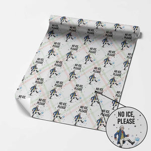 Funny George Washington Wrapping Paper Roll No Ice Please TS12 Christmas Plaid Print Your Wear