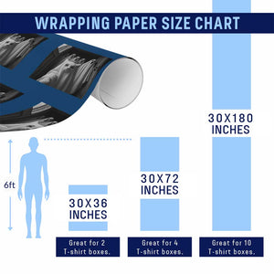 Funny Ghost Cat Halloween Meme Wrapping Paper Roll TS14 Print Your Wear