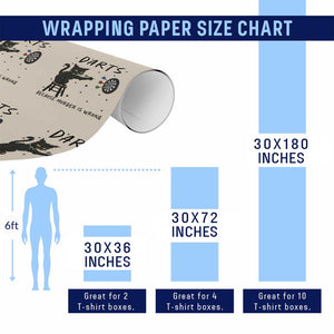 Funny Grumpy Cat Darts Wrapping Paper Roll Because Murder Is Wrong TS12 Print Your Wear