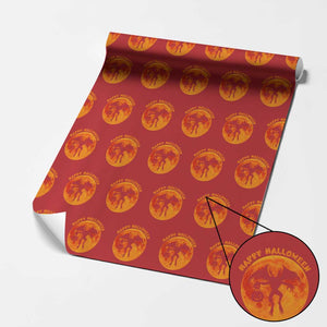 Funny Halloween Mothman Cryptid Creatures Wrapping Paper Roll TS11 Red Print Your Wear