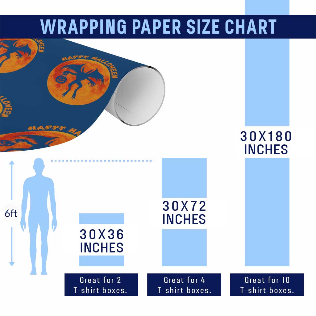 Funny Halloween Mothman Cryptid Creatures Wrapping Paper Roll TS11 Print Your Wear
