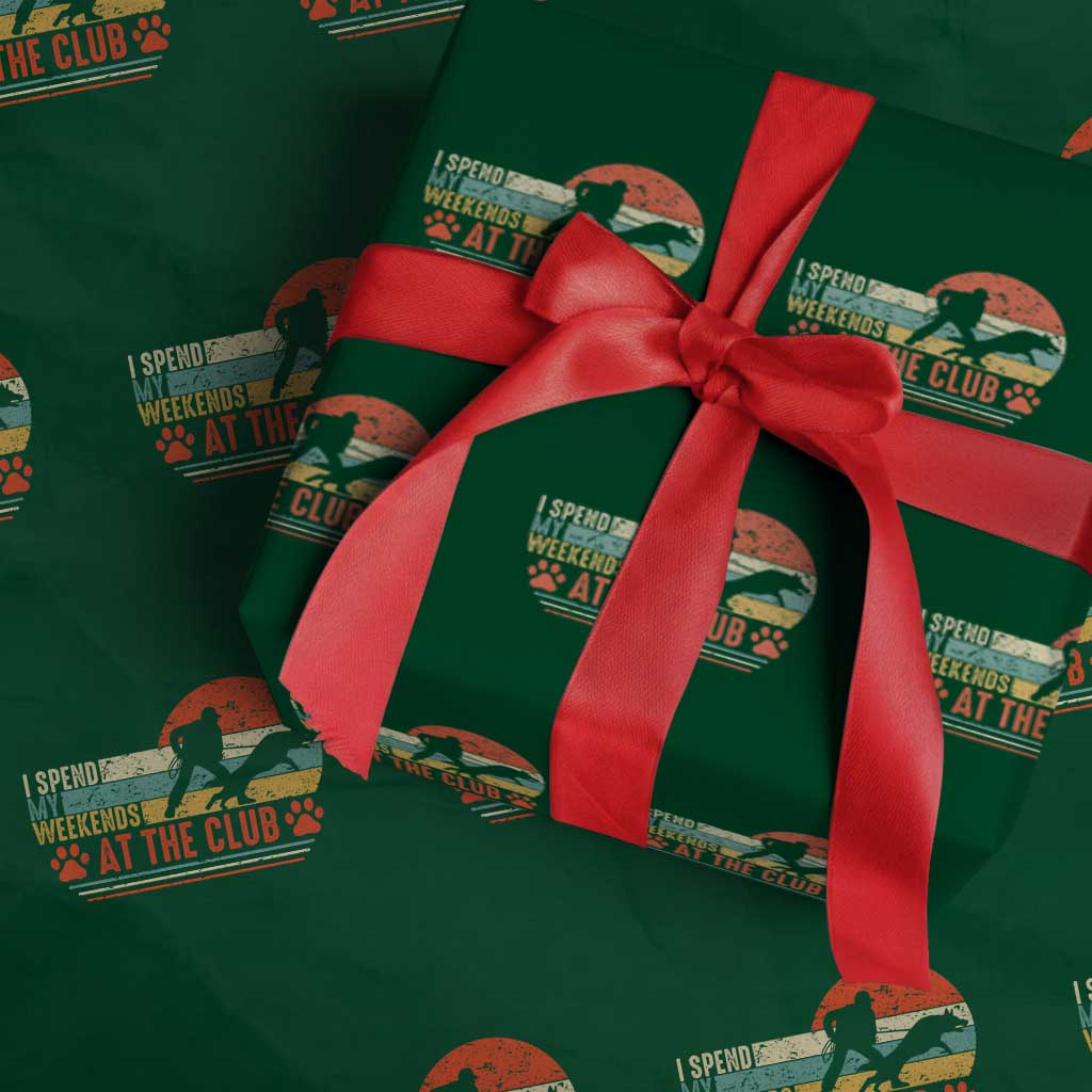 Funny IGP Bite Work Wrapping Paper Roll Schutzhund Dog Training TS10 Green Print Your Wear