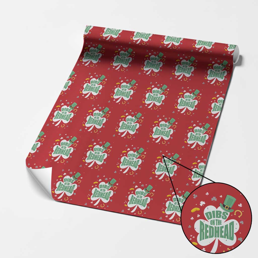 Funny Irish St Patricks Day Wrapping Paper Roll Prone To Shenanigans TS02 Red Print Your Wear
