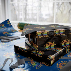 Funny It is Not Gay If It is TSA Security Wrapping Paper Roll TS10 Black Print Your Wear