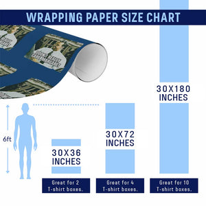 Funny JD Vance Interview Meme Wrapping Paper Roll I Don't Really Care Margaret TS02 Print Your Wear