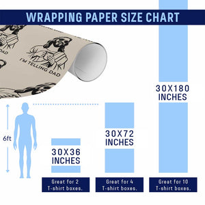Funny Jesus Meme Wrapping Paper Roll I Am Telling Dad TS14 Print Your Wear