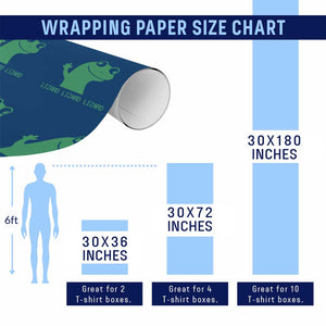 Funny Lizard Lizard Lizard Wrapping Paper Roll Weirdcore Gecko Reptile Meme TS02 Print Your Wear