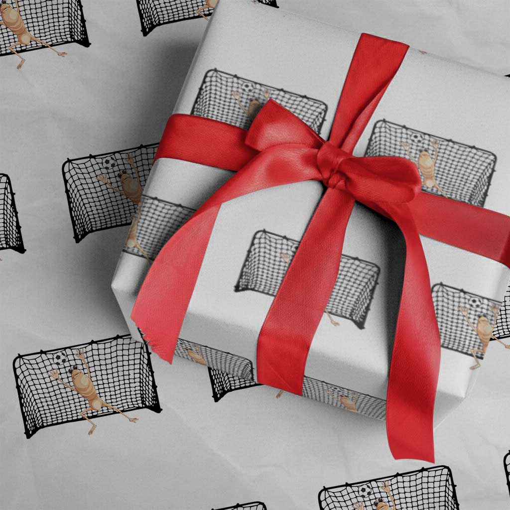 Funny Marcus The Worm Soccer Goalkeeper Gift Wrapping Paper Roll TS12 White Print Your Wear