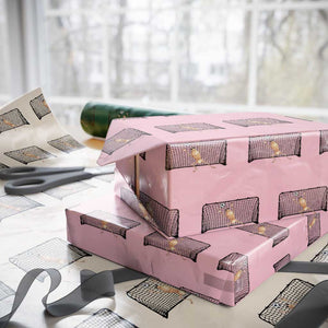 Funny Marcus The Worm Soccer Goalkeeper Gift Wrapping Paper Roll TS12 Light Pink Print Your Wear