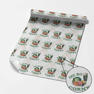 Funny Me So Corny Wrapping Paper Roll Corned Beef And Cabbage Beer St Patrick's Day Drinking TS02 Christmas Plaid Print Your Wear