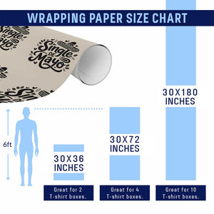 Funny Mexican Party Gift Wrapping Paper Roll Single De Mayo Squad TS12 Print Your Wear