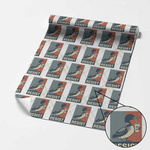 Funny Minnesota Common Loon Wrapping Paper Roll No Ice Please TS12 Christmas Plaid Print Your Wear
