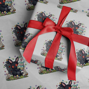 Funny Mothman Easter Bunny Ears Wrapping Paper Roll Cryptid Lover Gift TS12 White Print Your Wear