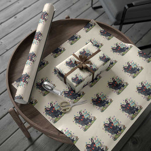 Funny Mothman Easter Bunny Ears Wrapping Paper Roll Cryptid Lover Gift TS12 Beige Print Your Wear