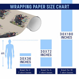 Funny Mothman Easter Bunny Ears Wrapping Paper Roll Cryptid Lover Gift TS12 Print Your Wear