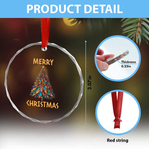 Funny Native American Eagle Feather Xmas Tree Crystal Glass Ornament TS11 Print Your Wear