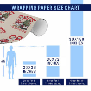 Funny Oops I Got Another Tree Funny Christmas Goose Wrapping Paper Roll TS11 Print Your Wear
