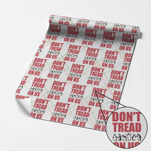 Funny Penguins Resist Protest Wrapping Paper Roll Don't Tread On Us TS14 Christmas Plaid Print Your Wear