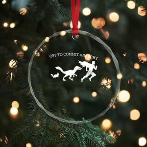 Funny Princess Cat Sci Fi Gift Crystal Glass Ornament Off To Commit Anarchy TS12 Print Your Wear