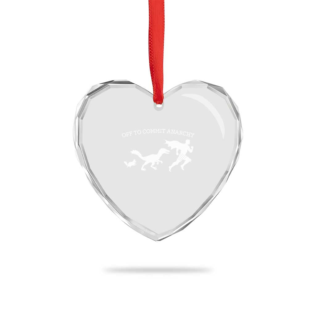 Funny Princess Cat Sci Fi Gift Heart Crystal Glass Ornament Off To Commit Anarchy TS12 Print Your Wear