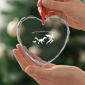 Funny Princess Cat Sci Fi Gift Heart Crystal Glass Ornament Off To Commit Anarchy TS12 Print Your Wear