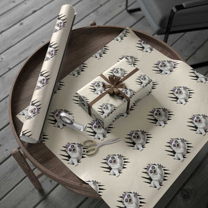 Funny Princess Cat With Featuring Scratch Effect Printed Wrapping Paper Roll This Is An Outrage TS12 Beige Print Your Wear