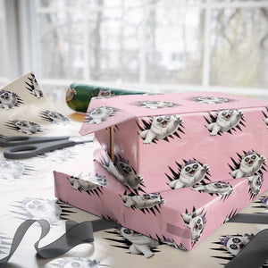 Funny Princess Cat With Featuring Scratch Effect Printed Wrapping Paper Roll This Is An Outrage TS12 Light Pink Print Your Wear
