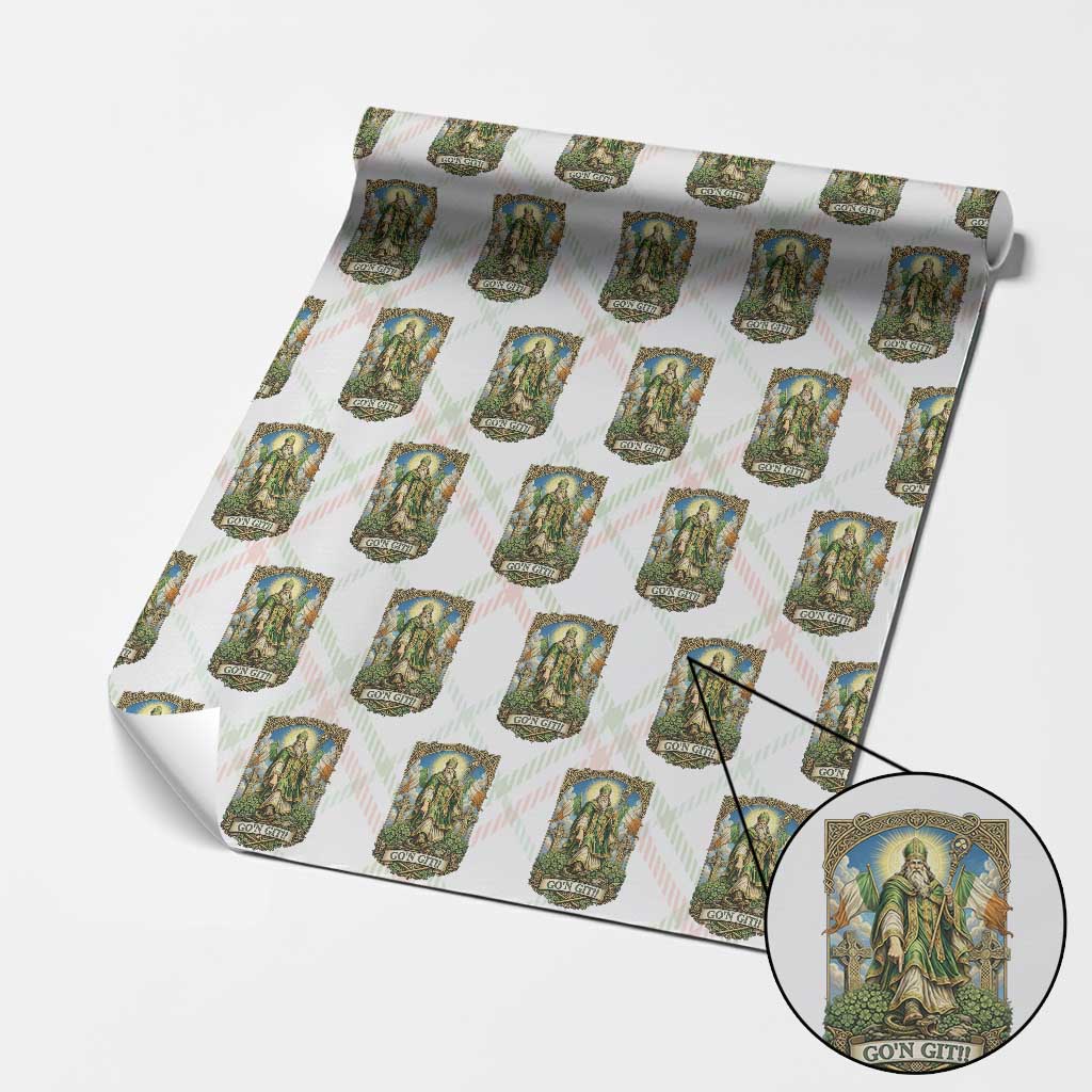 Funny Saint Patrick Go'n Git Snake Wrapping Paper Roll St Patricks Day TS12 Christmas Plaid Print Your Wear
