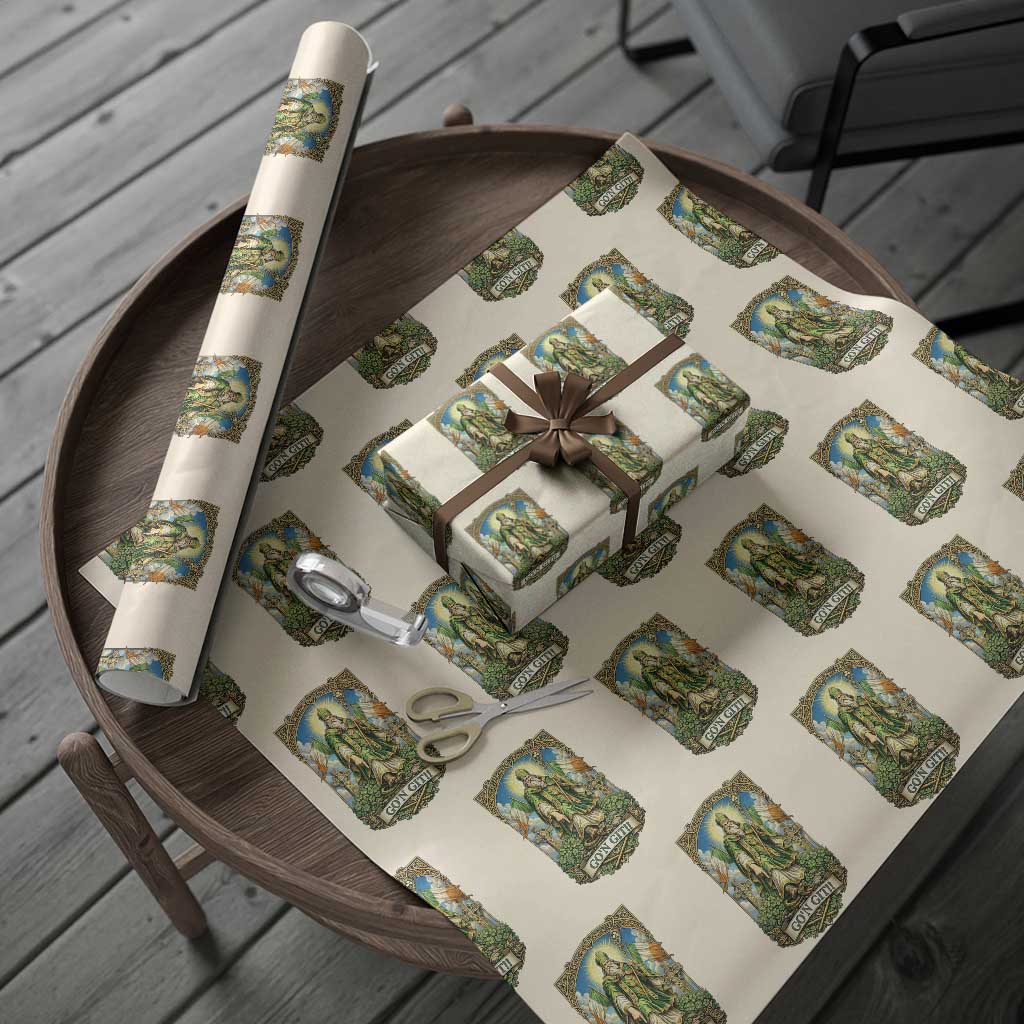 Funny Saint Patrick Go'n Git Snake Wrapping Paper Roll St Patricks Day TS12 Beige Print Your Wear