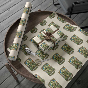 Funny Saint Patrick Go'n Git Snake Wrapping Paper Roll St Patricks Day TS12 Beige Print Your Wear