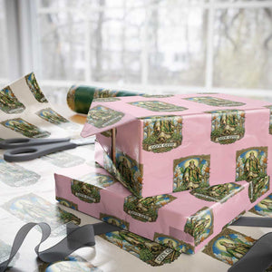 Funny Saint Patrick Go'n Git Snake Wrapping Paper Roll St Patricks Day TS12 Light Pink Print Your Wear