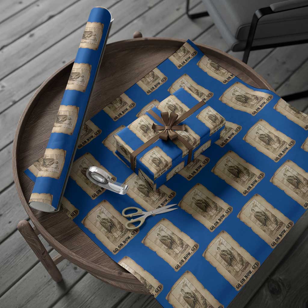 Funny Saint Patrick Irish Catholic St Patrick's Day Wrapping Paper Roll Go On Now Git TS14 Blue Print Your Wear