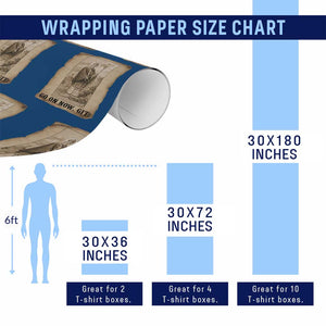 Funny Saint Patrick Irish Catholic St Patrick's Day Wrapping Paper Roll Go On Now Git TS14 Print Your Wear