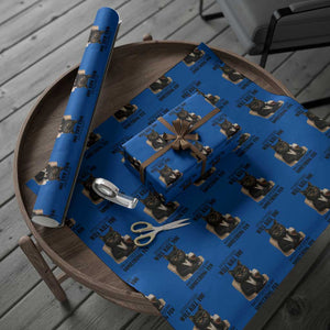 Funny Sarcastic Cat Wrapping Paper Roll Everything Will Kill You So Choose Something Fun TS12 Blue Print Your Wear